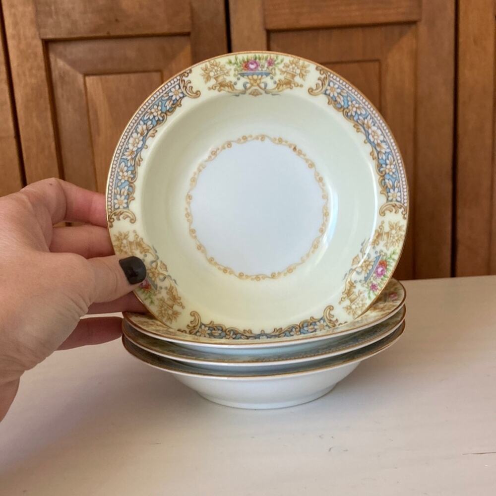 Vintage Noritake RO2 Pattern Dessert Bowls, Set of 4